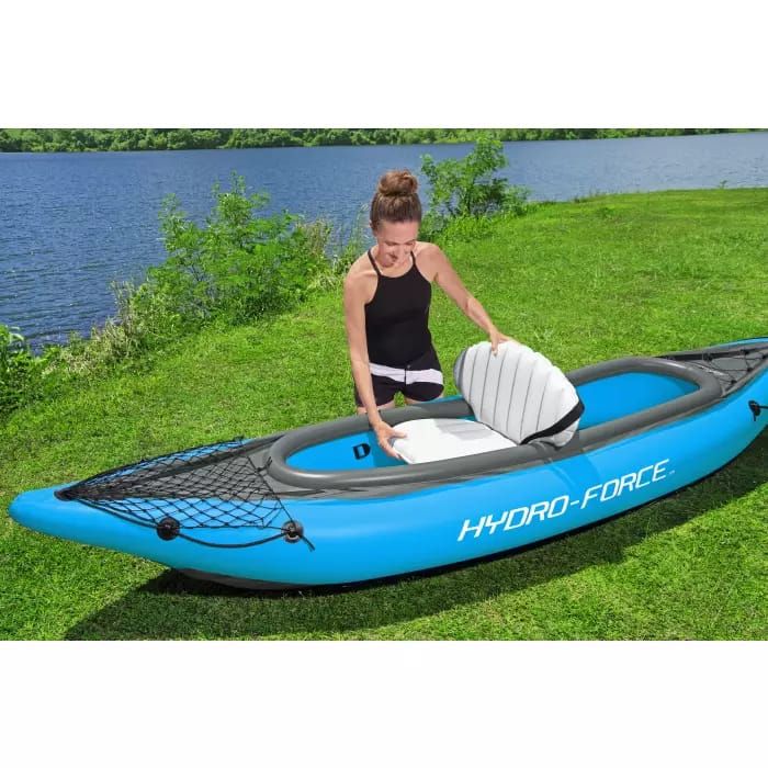 Надувной каяк "Cove Champion X2" 331х91см (331х88см), алюм.вёсло 230см, насос 62003, до 220кг