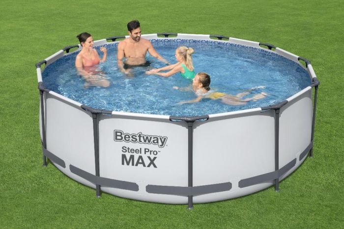 Каркасный бассейн Steel Pro Max 366х100см, 9150л, фил.-насос 2006л/ч, Bestway, 56260 BW