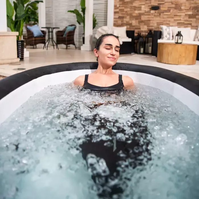Ледяная купель "Glacial Dip FortiFiber Cold Plunge Tub" 152x92x71см, ручн насос, фильтр-насос, тент