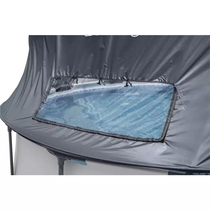 Каркасный бассейн Steel Pro Max 366х100см, 9150л, с навесом, фил.-насос 2006л/ч, лестница, Bestway, 5619N BW