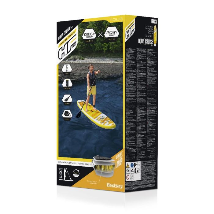 SUP-доска "Aqua Cruise" 320x76x12см, насос, весло, лиш, ремнабор, сумка, до 110кг