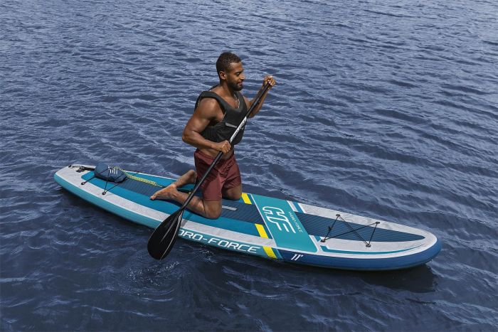 SUP-доска "Aqua Escape" 335x84x15см , насос, весло, рюкзак, лиш, 3 плавника, ремнабор, водонепроница
